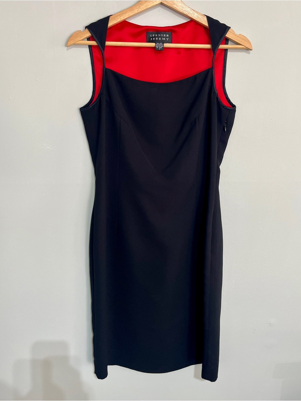 Spenser Jeremy Sleeveless Sheath Dress Minimalist Old Money - Picture 2 of 8